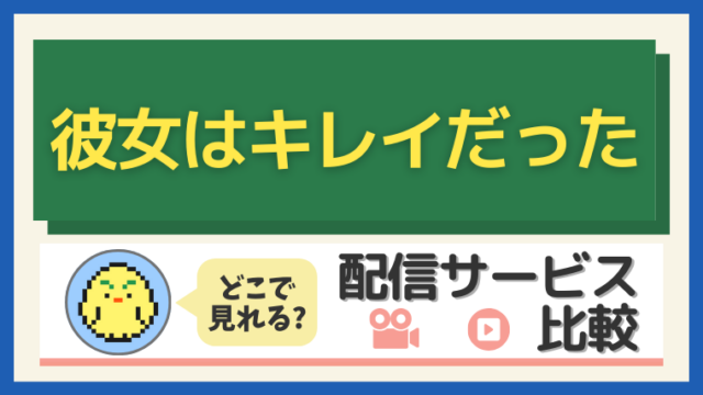 「彼女はキレイだった」はどこで見れる?配信サービス比較