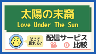 「太陽の末裔」はどこで見れる?配信サービス比較