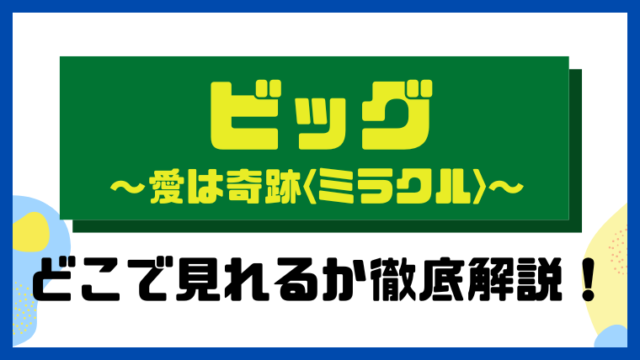 ビッグ～愛は奇跡〈ミラクル〉～