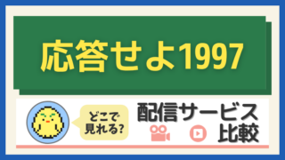 「応答せよ1997」はどこで見れる?配信サービス比較