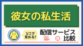 「彼女の私生活」はどこで見れる？配信サービス比較