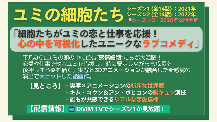 「ユミの細胞たち」の簡単な紹介