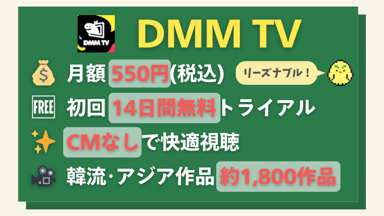 DMM TVの特徴