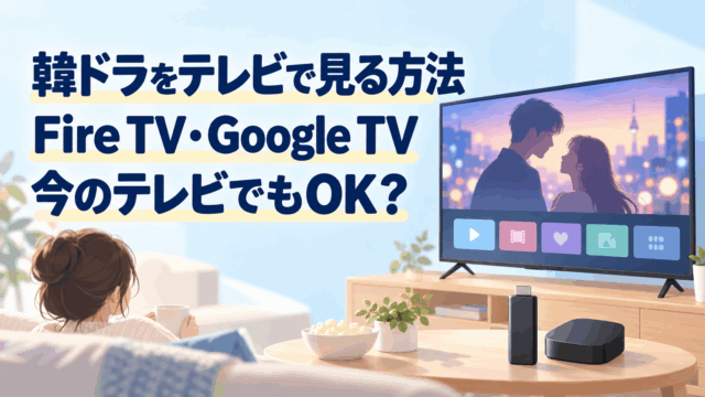 テレビで韓ドラを見る方法